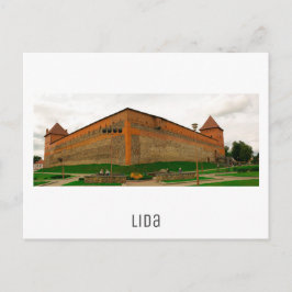 Cartão Postal Paisagem urbana da cidade de Lida na Bielorrússia 