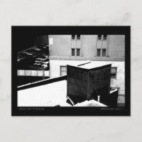 Paisagem Urbana de Inverno no Telhado