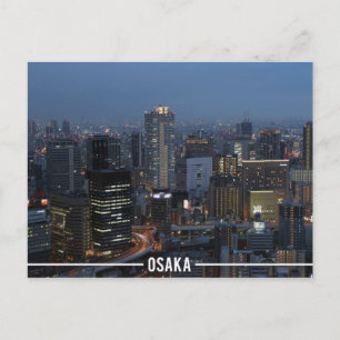 Cartão Postal Paisagem Urbana de Osaka