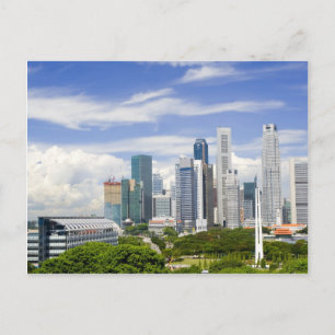Cartão Postal paisagem urbana de Singapura