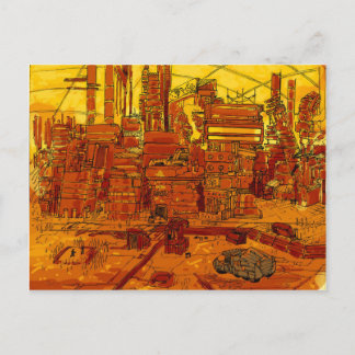 Cartão Postal Paisagem urbana futurística