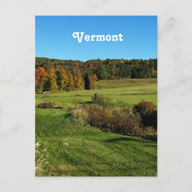 Cartão Postal Paisagem Vermont (Frente)
