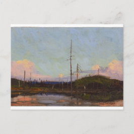 Cartão Postal Paisagem Vintage canadense Tom Thomson Art Noite