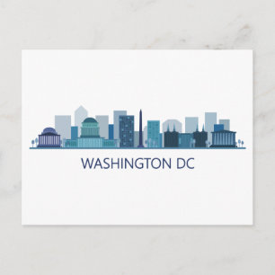 Cartão Postal Paisagem Vista da Cidade   Washington D.C.