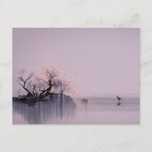 Cartão Postal Paisagem Zen Minimalista