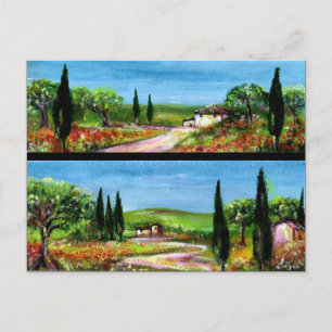 CARTÃO POSTAL PAISAGENS DA TOSCANA