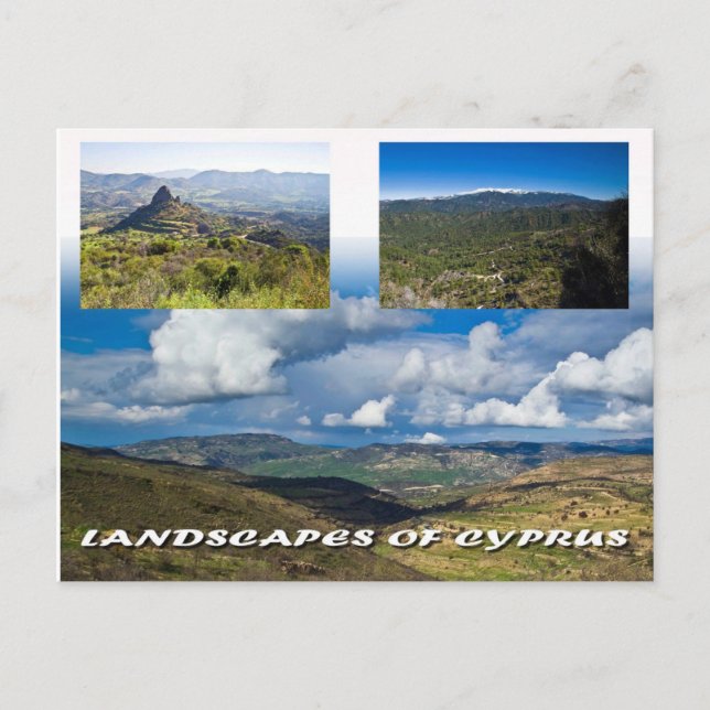 Cartão Postal Paisagens de chipre postais (Frente)