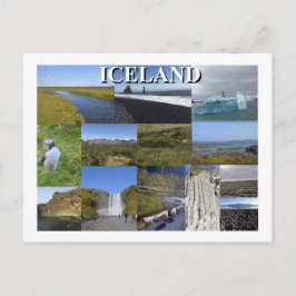 Cartão Postal Paisagens de Verão da Islândia