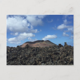 Cartão Postal Paisaje Parque Nacional Timanfaya. Lanzarote