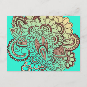 Cartão Postal Paisley Ornaments I + seu apoio. & ideias