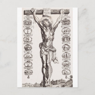Cartão Postal Paixão de Jesus crucificação do Cristo