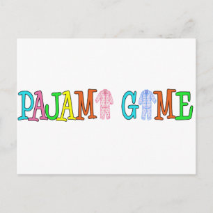 Cartão Postal Pajama Game