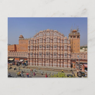 Cartão Postal Palace of the Winds (Hawa Mahal, Jaipur, India,