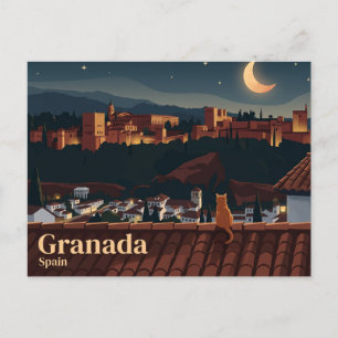 Cartão Postal Palácio Alhambra Espanha