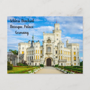 Cartão Postal Palácio Barroco Schloss Bruchsal – Alemanha