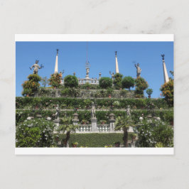 Cartão Postal Palácio Borromeo em Stresa, Itália