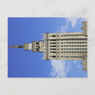 Cartão Postal Palácio da Cultura e Ciência em Varsóvia