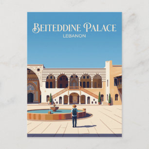 Cartão Postal Palácio de Beiteddine Líbano