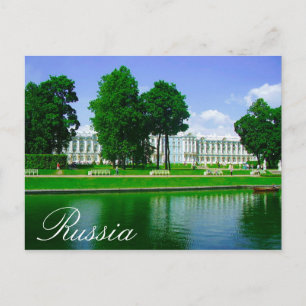 Cartão Postal Palácio de Cathrine Pushkin Tsarskoye Selo Rússia