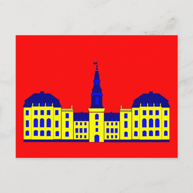 Cartão Postal Palácio de Christiansborg (Frente)