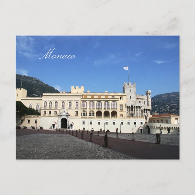 Cartão Postal Palácio de Mônaco (Frente)