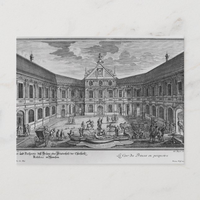 Cartão Postal Palácio de Munique, Alemanha (Frente)