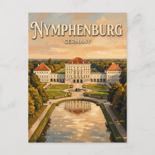 Cartão Postal Palácio de Nymphenburg Alemanha