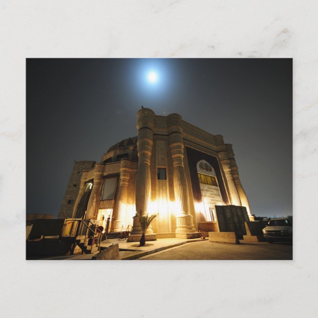 Cartão Postal Palácio de Perfume à Noite - Correio Gratuito (Frente)