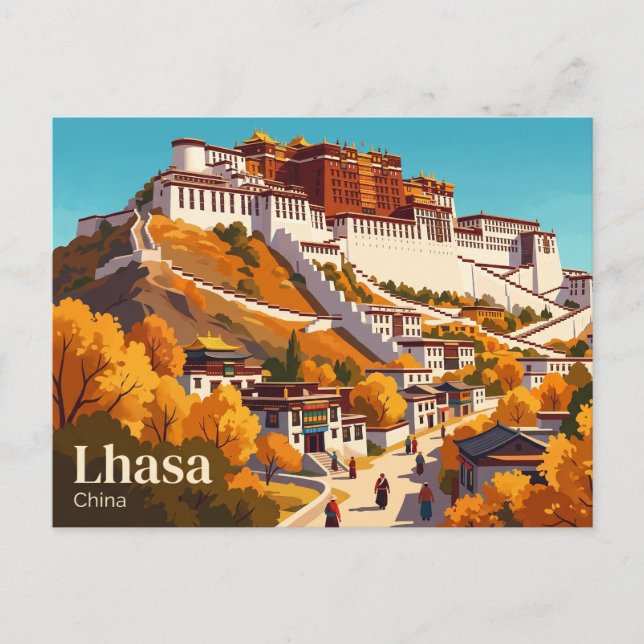 Cartão Postal Palácio de Potala China (Frente)