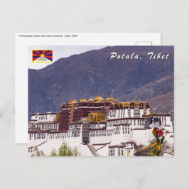 Cartão Postal palácio de Potala em Lhasa - Tibete