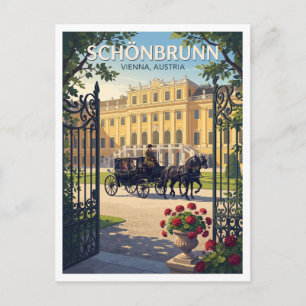 Cartão Postal Palácio de Schönbrunn Viena Áustria Presente de Vi
