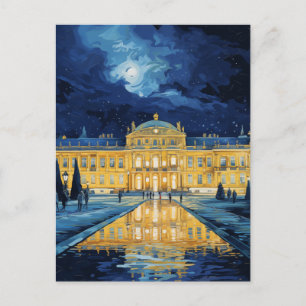 Cartão Postal Palácio de Schonbrunn Viena Noite Aquarela