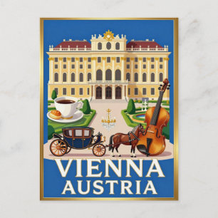Cartão Postal Palácio de Schonbrunn Viena Patrimônio Austríaco