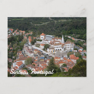 Cartão Postal Palácio de Sintra de cima em Sintra, Portugal