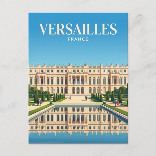Cartão Postal Palácio de Versalhes França (Frente)