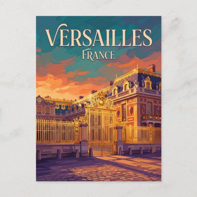 Cartão Postal Palácio de Versalhes França (Frente)