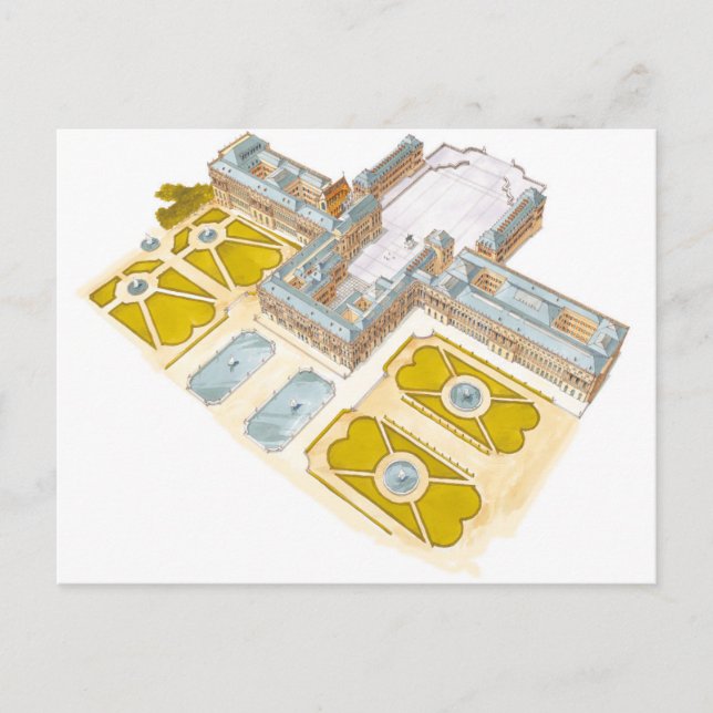 Cartão Postal Palácio de Versalhes. França (Frente)