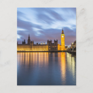Cartão Postal Palácio de Westminster em Londres
