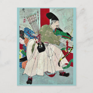 Cartão Postal Palácio do Dragão King de Taiso, Yoshitoshi Ukiy