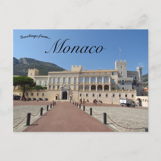 Cartão Postal Palácio dos Príncipes de Mônaco (Frente)