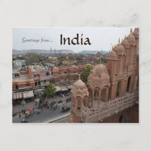 Cartão Postal Palácio dos ventos Jaipur Índia