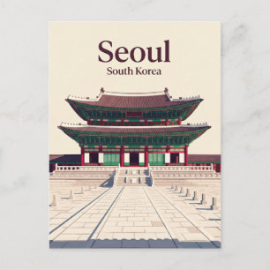 Cartão Postal Palácio Gyeongbokgung Coreia do Sul