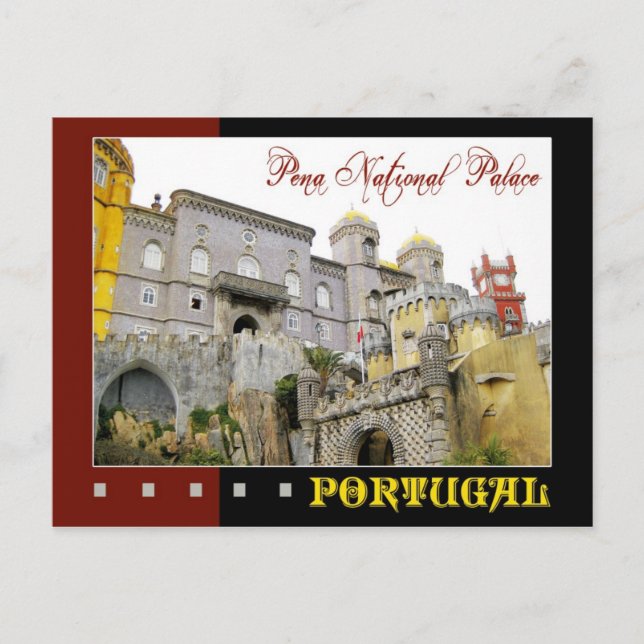 Cartão Postal Palácio Nacional Pena, Sintra, Portugal (Frente)