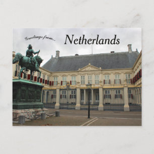 Cartão Postal Palácio Noordeinde em Haia Holanda