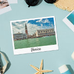 Cartão Postal Palácio Piazza san Marco do Grande Canal de Veneza<br><div class="desc">Uma vista maravilhosa de Veneza (Itália) do Grande Canal. Neste cartão postal,  vocês podem ver o Palácio do Cão à direita,  Piazza San Marco,  no meio,  e a Rua. A Campanila de Mark é levemente à esquerda.</div>