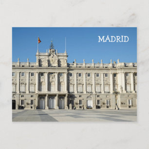 Cartão Postal Palácio Real, Cartão-postal Madrid