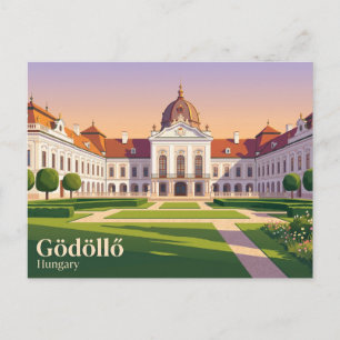 Cartão Postal Palácio Real de Gödöllő Hungria