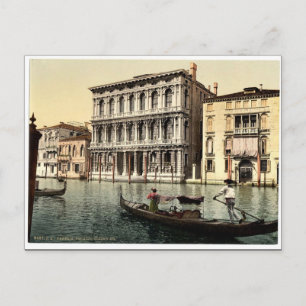 Cartão Postal Palácio Rezzonico, Veneza, Itália - Fotografia c