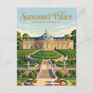 Cartão Postal Palácio Sanssouci Alemanha