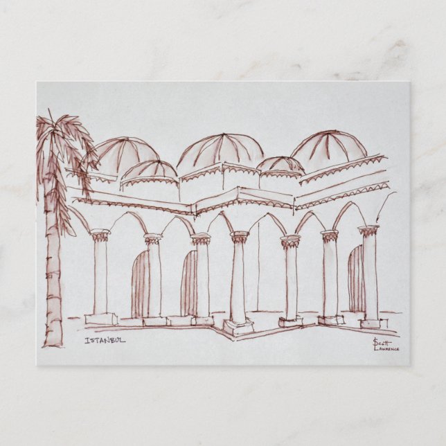 Cartão Postal Palácio Topkapi | Istambul, Turquia (Frente)